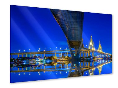 Acrylglasbild Bhumiboll-Brücke 90 x 60 cm